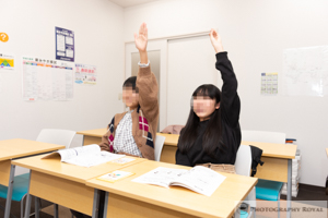 学習塾の写真撮影の一例
