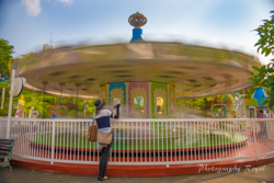 スローシャッター写真（遊具）